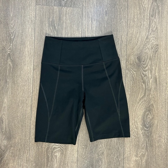 Girlfriend collective Essential Bike Shorts High Rise Waist Black Size XS - Picture 4 of 16